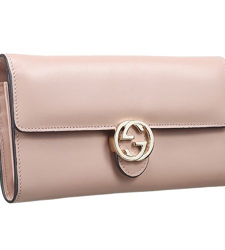 Gucci GG Marmont Continental Light Pink Leather Wallet 18927210