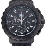 Tag Heuer Formula 1 Chronograph Black Dial Black Bezel White Numerals  622409