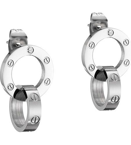 Cartier Love Silver Earrings 700538