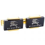 Burberry Logo Business Gold Cufflinks 700752