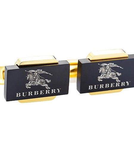 Burberry Logo Business Gold Cufflinks 700752