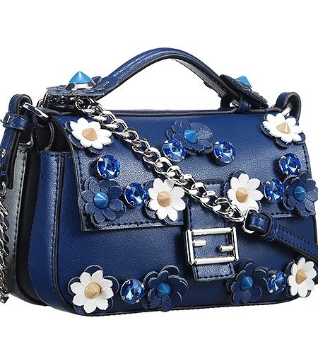 Fendi Double Micro Baguette Flowerland Blue Bag 18927094