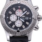 Breitling Chronomat Evolution Black Dial Black Rubber Bracelet  622516