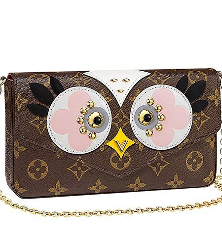 Louis Vuitton Monogram Canvas Pochette Felicie Owl Black 18927441