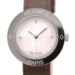 Hermes Classic MOP Dial Brown Leather Strap