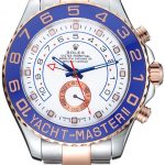 Rolex Yacht-Master II White Dial Blue Bezel Stainless Steel and Rose Gold Bracelet 622270