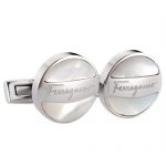 Salvatore Ferragamo Silver Cufflinks  700694