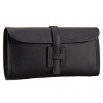 Hermes Jige Elan 29 Black Clutch 608008