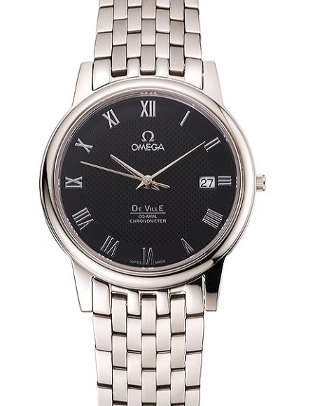 Omega DeVille Stainless Steel Bracelet Black Dial  621685