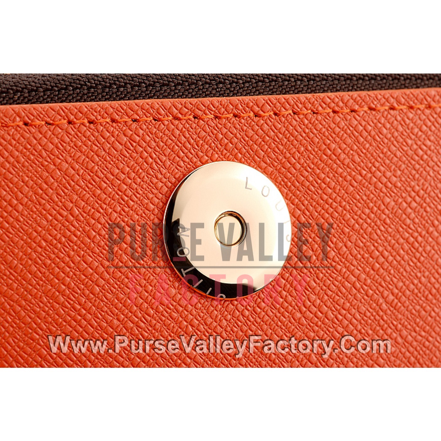 Louis Vuitton Adele Compact Wallet Orange - PurseValley Factory