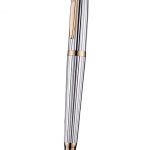 Rolex Rose Gold Rimmed Silver Ballpoint Pen  622803
