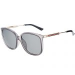 Gucci Square Grey Frame With Web Detail Sunglasses 308495