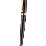 Christian Dior Gold Rimmed Fully Embossed Plum Slim Ballpoint Pen  622755