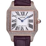 Cartier Santos 100 Diamond Rose Gold Bezel 621913