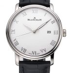 Blancpain Villeret Ultra Slim White Dial Stainless Steel Case Black Leather Strap