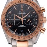 Omega Speedmaster Black Dial Gold Bezel Stainless Steel Case Two Tone Bracelet  622804