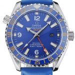 Omega Seamaster Planet Ocean GMT Blue Dial Blue Leather Band   622394