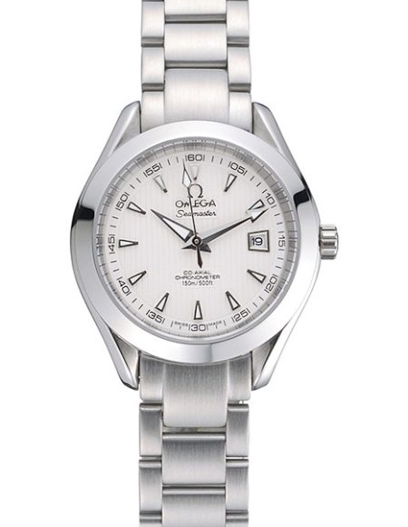 Omega Seamaster Aqua Terra White Dial Stainless Steel Bracelet Ladies  622446