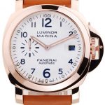Panerai Luminor Marina White Dial Brown Leather Bracelet