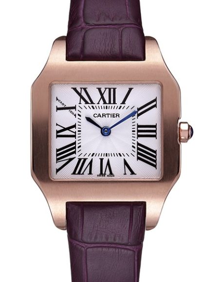Cartier Santos 100 Polished Rose Gold Bezel 621921