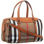 Burberry Haymarket House Check Bowling Bag Brown 18927425