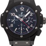 Swiss Hublot Big Bang Carbon Effect Dial Black Case Black Rubber Bracelet 1453902