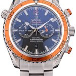 Omega Seamaster Planet Ocean Orange Bezel Black Dial Stainless Steel Strap 80241