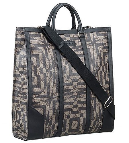 Gucci GG Black Caleido Print Tote Leather Bag 18927175