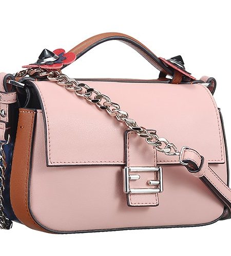 Fendi Double Micro Baguette Flower Detail Pink Bag 18927090