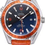 Omega Seamaster Planet Ocean GMT Orange Dial Orange Leather Band   622395