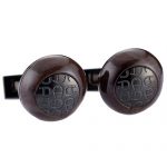 Aigner Engraved Initial Wood Cufflinks 700747