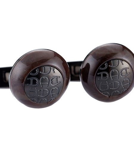 Aigner Engraved Initial Wood Cufflinks 700747