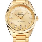 Omega Globemaster Gold Dial Gold Case And Bracelet