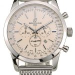 Breitling Transocean Stainless Steel Case Light Yellow Dial
