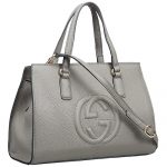 Gucci Soho Grey Leather Top Handle Bag 18927119