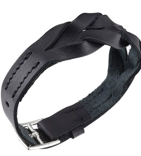 Hermes Hippique Silver Hardware Bracelet Black