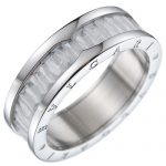 Bvlgari B. ZERO 1 White Amethyst Silver Ring 700760