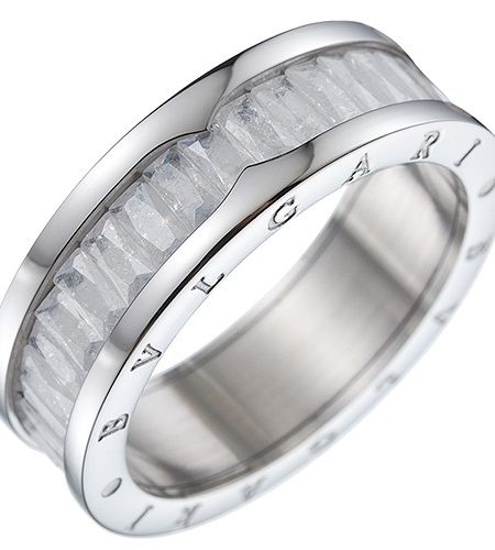 Bvlgari B. ZERO 1 White Amethyst Silver Ring 700760