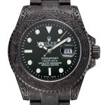 Rolex Submariner Skull Limited Edition Green Dial All Black Case And Bracelet 1454076