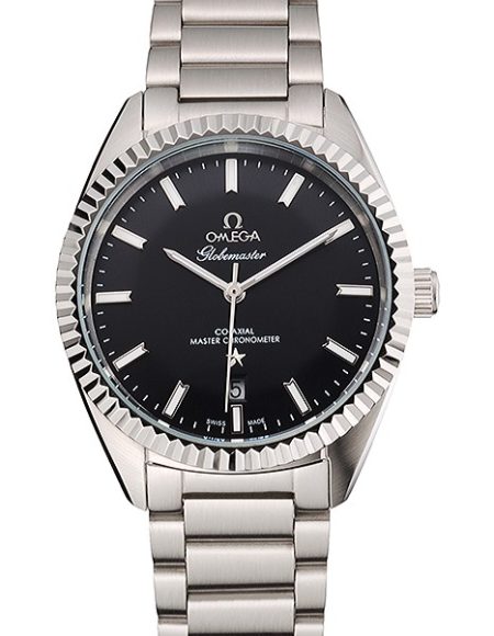 Omega Globemaster Black Dial Stainless Steel Case And Bracelet
