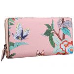 Gucci Tian Pink Leather Zip Around Wallet  18927130