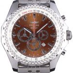 Breitling for Bentley Stainless Steel Strap Brown Dial