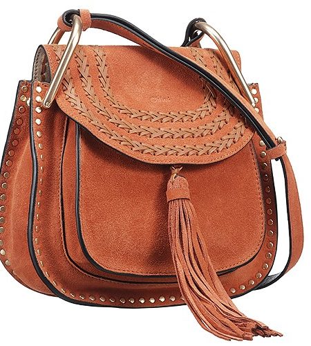 Chloe Hudson Small Tan Suede Leather Bag 18927058