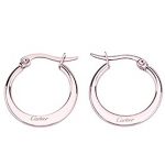 Cartier Replica Rose Gold Plated Hoops