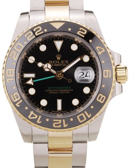 Rolex GMT Master II Black Ceramic Bezel Black Dial 98229