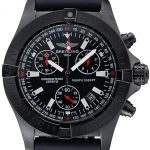 Breitling Avenger Seawolf Ion Plated Steinless Steel Case Black Dial Rubber Bracelet 622240