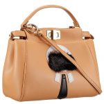 Fendi Peekaboo Karlito Capsule Detail Beige Bag