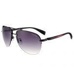 Prada Sporty Linea Rossa Logo Black Frame Sunglasses 308212