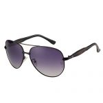Cartier Aviator Black Frame Grey Lenses Sunglasses 308124