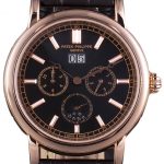 Patek Philippe Grand Complications Rose Gold Bezel Black Croco Strap 80292